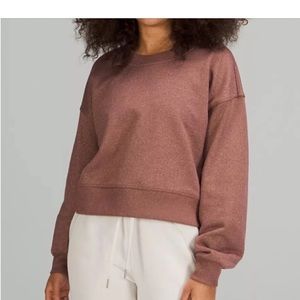 Shimmery Lululemon Cropped Crew Sz 10